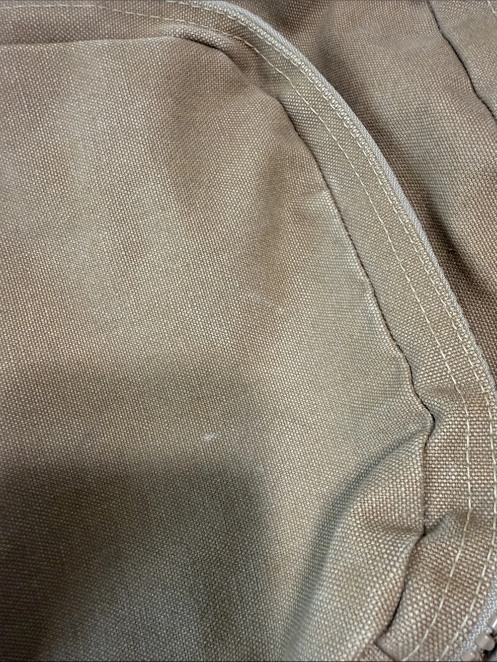 Lands' End Tan Canvas Messenger with Yosemite Patch